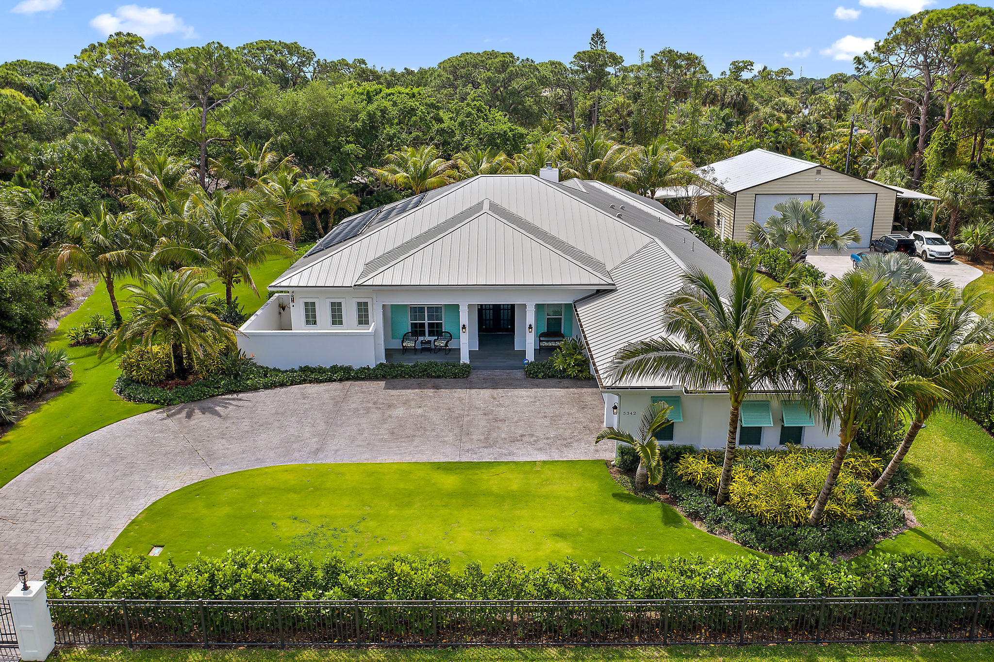 Aerial view front elevation
