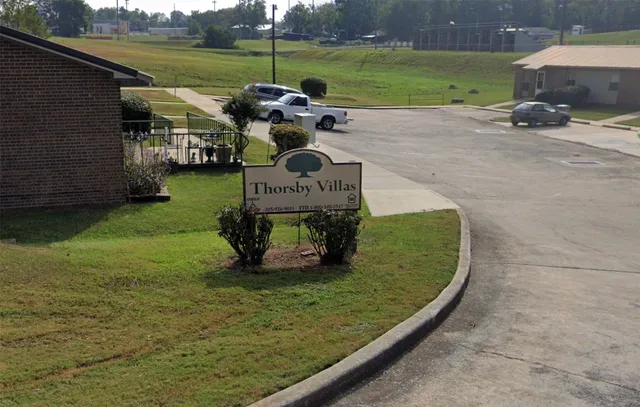 a view of a garden with lawn chairs