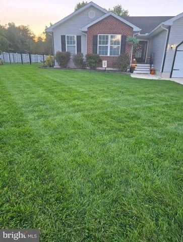 a view of parking garage with furniture