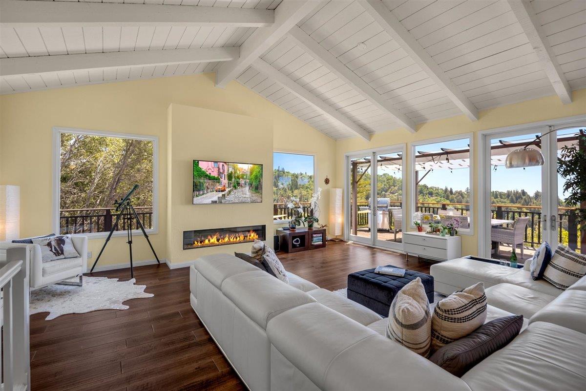 16300 Old Ranch Road Los Gatos, CA 95033 - Photo 5 of 26 a living room with furniture and a large window