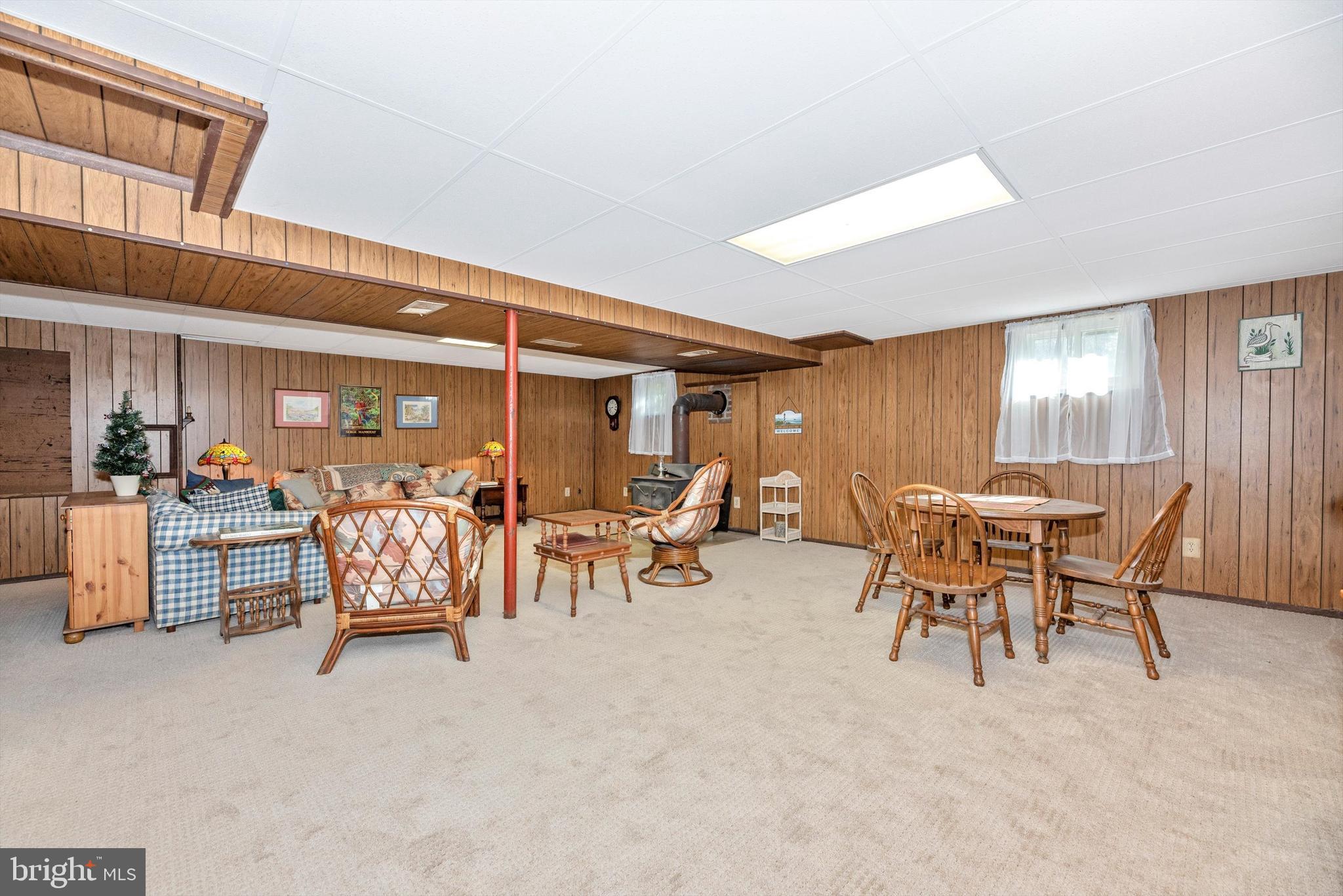 5416 Ridge Road Mount Airy, MD 21771 - Photo 19 of 33 Huge Recreation Room with Wood Stove