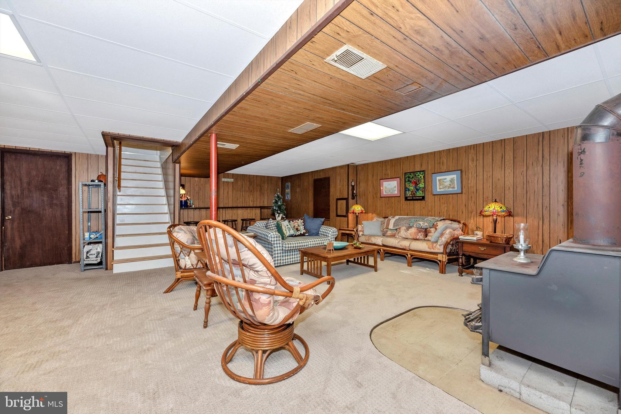 5416 Ridge Road Mount Airy, MD 21771 - Photo 21 of 33 Huge Recreation Room with Wood Stove