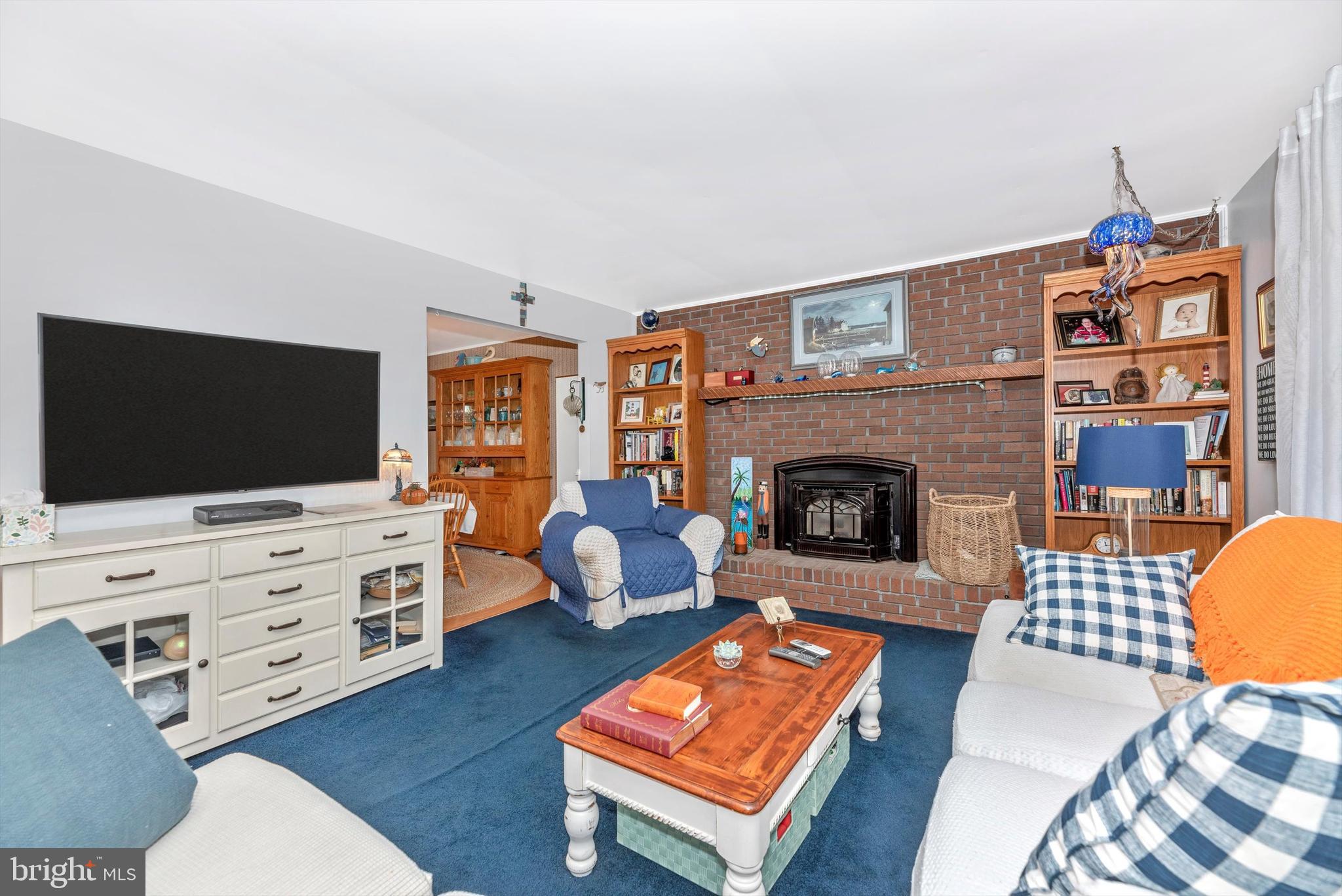 5416 Ridge Road Mount Airy, MD 21771 - Photo 4 of 33 Living Room with Pellet Stove