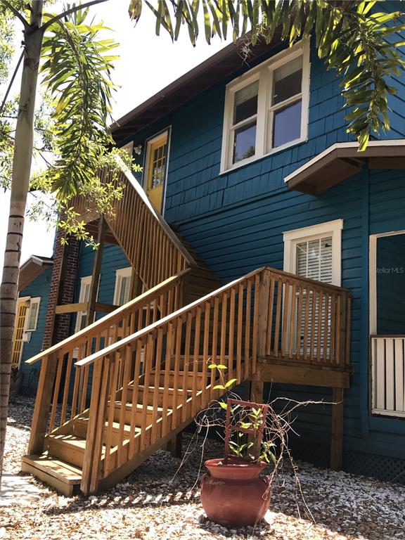 1952 Morrill Street, Unit B Sarasota, FL 34236 - Photo 2 of 12 a view of a house with wooden deck and furniture