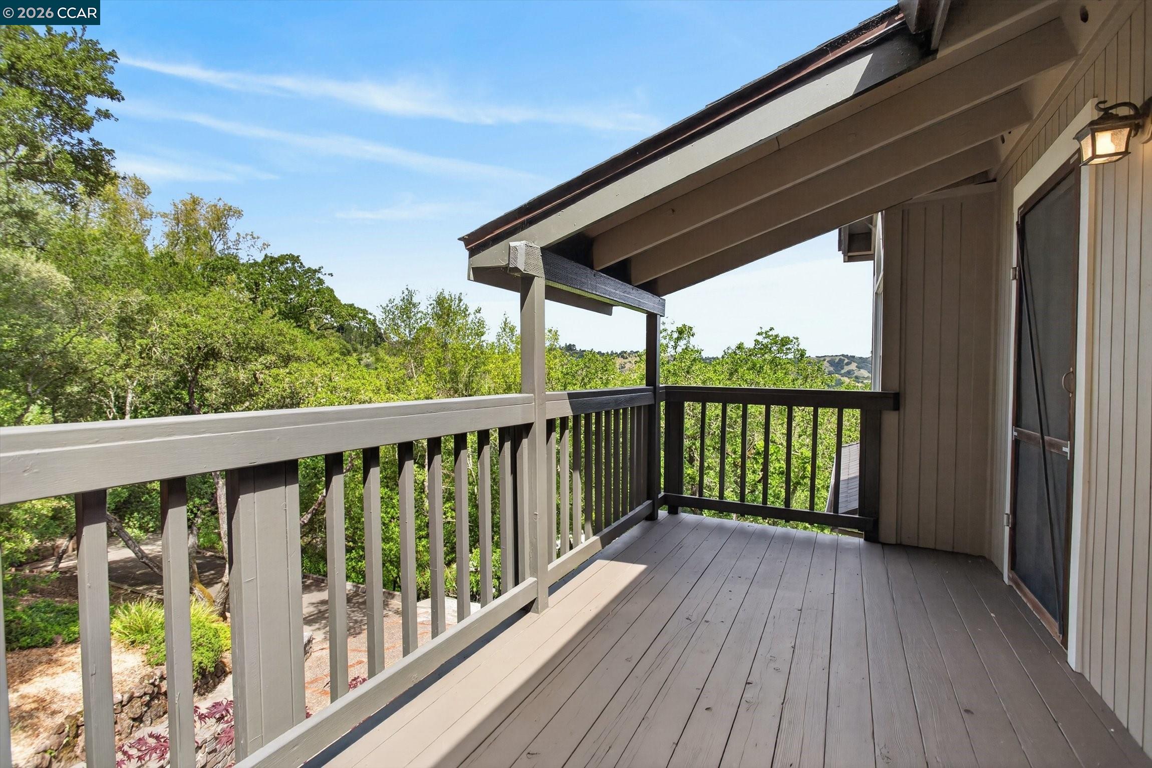 4105 Coralee Lane Lafayette, CA 94549 - Photo 26 of 43 a view of a balcony with wooden floor