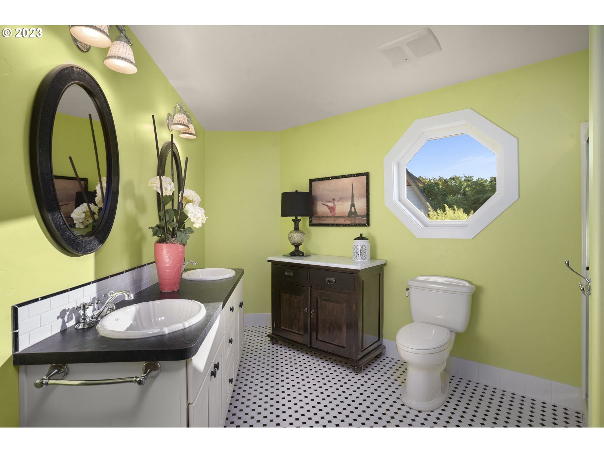 4185 Southwest Lafollett Road Cornelius, OR 97113 - Photo 25 of 45 a bathroom with a toilet a sink and a mirror