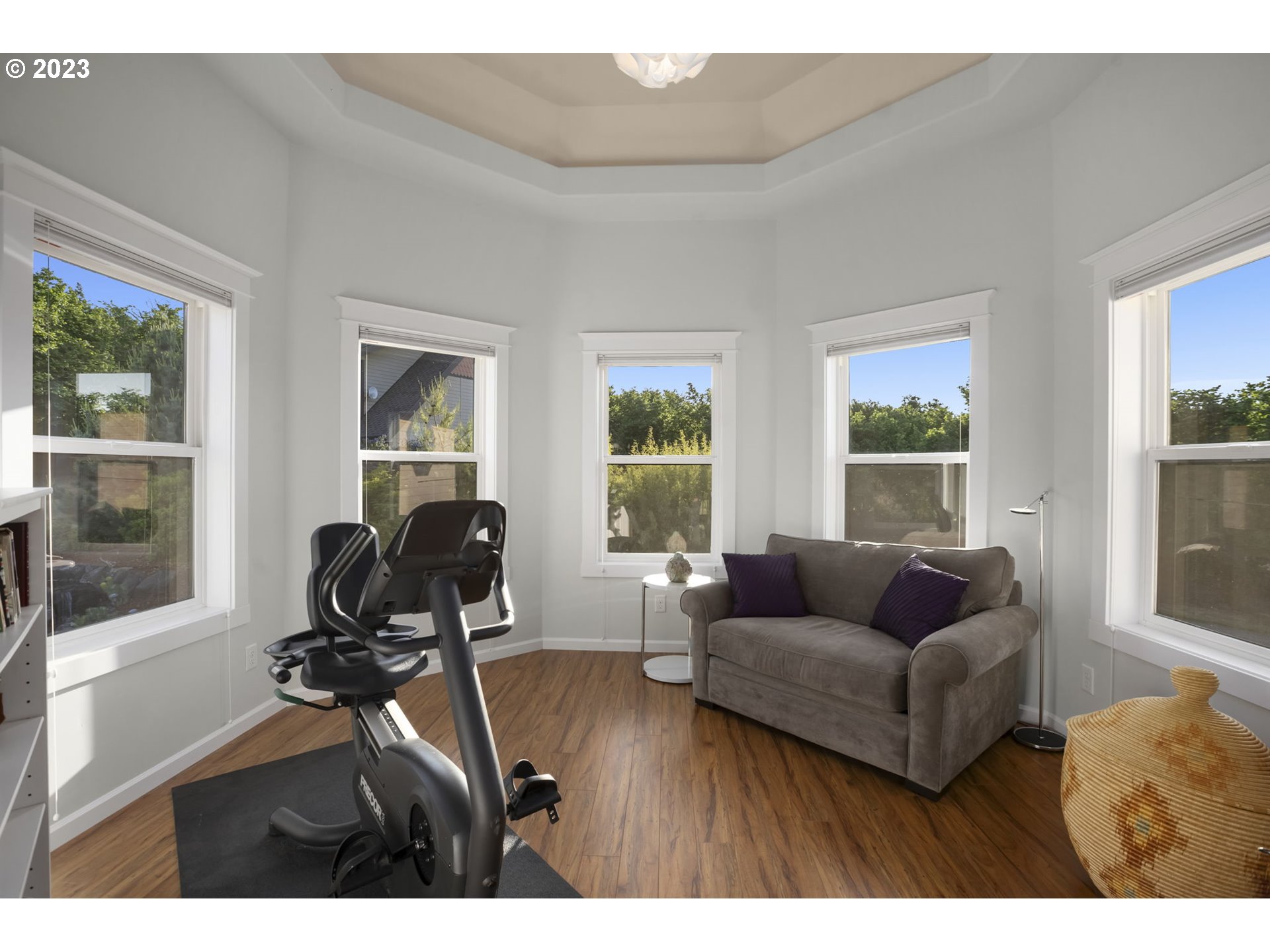 4185 Southwest Lafollett Road Cornelius, OR 97113 - Photo 26 of 45 a living room with furniture and a large window