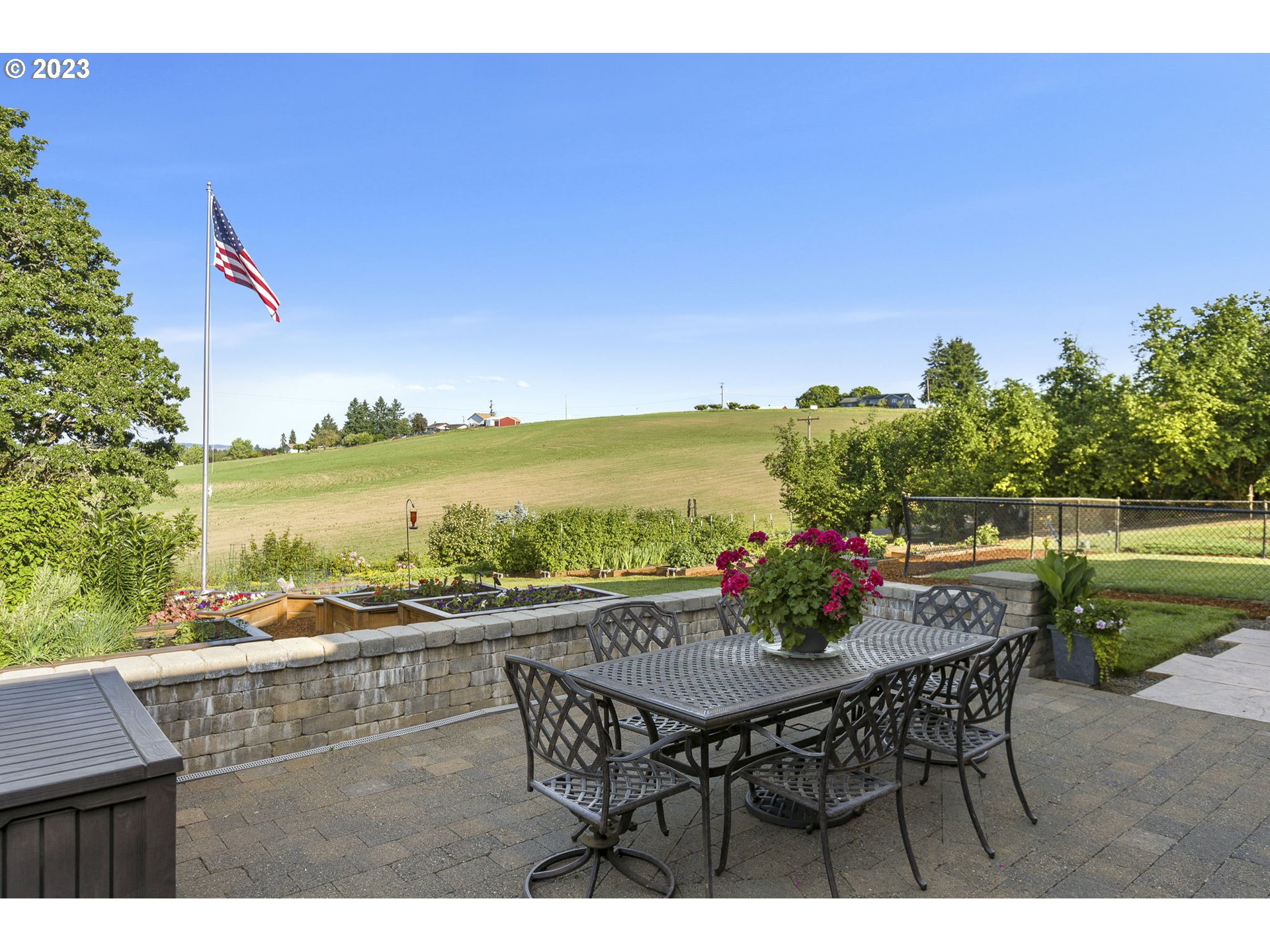 4185 Southwest Lafollett Road Cornelius, OR 97113 - Photo 4 of 45 a view of an outdoor seating area and swimming pool