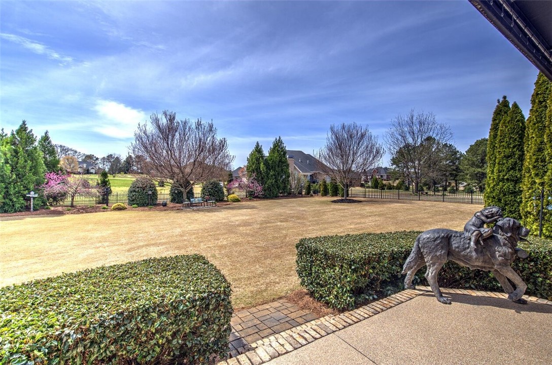 108 Bree Drive Anderson, SC 29621 - Photo 7 of 43 wrought iron + stone fenced backyard for beauty an
