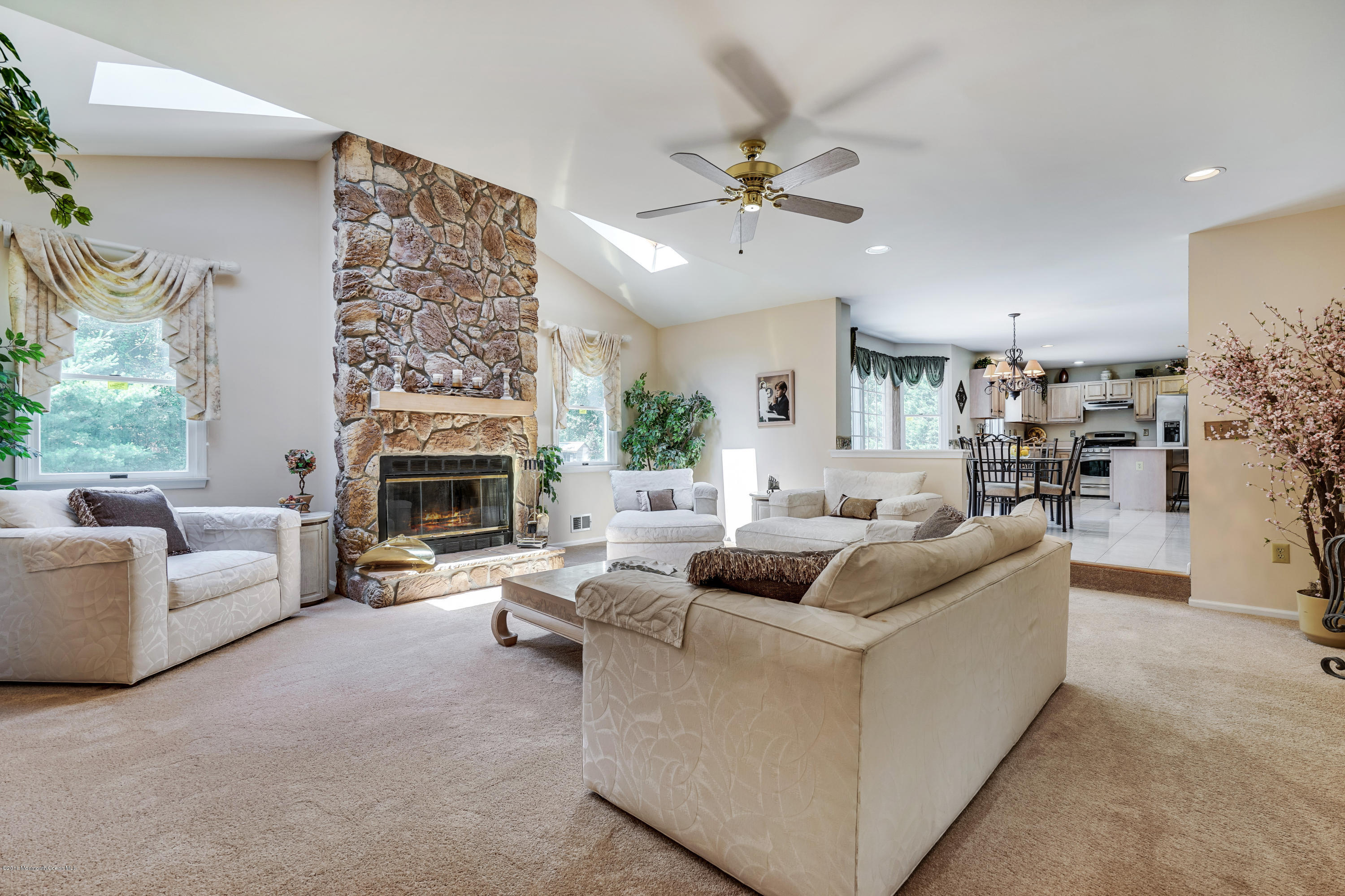 6 Overlook Drive Jackson, NJ 08527 - Photo 4 of 50 a living room with furniture and a fireplace