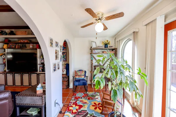 a view of outdoor space with seating