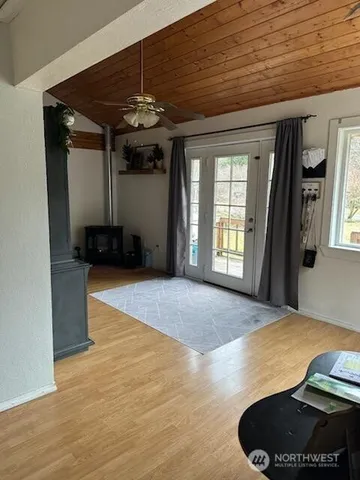 a view of an empty room