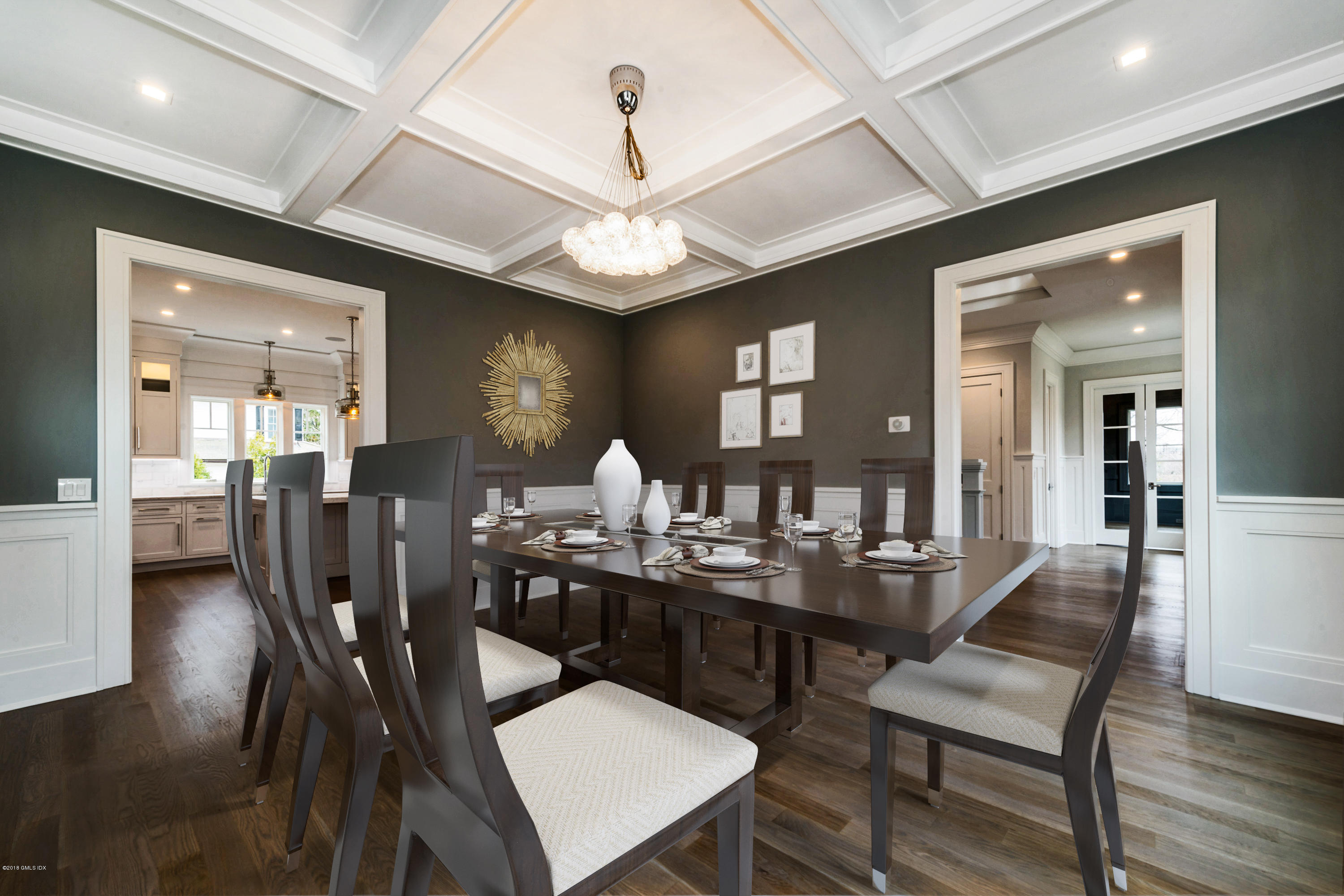 5 Club Road Riverside, CT 06878 - Photo 15 of 45 a view of a dining room with furniture and wooden floor