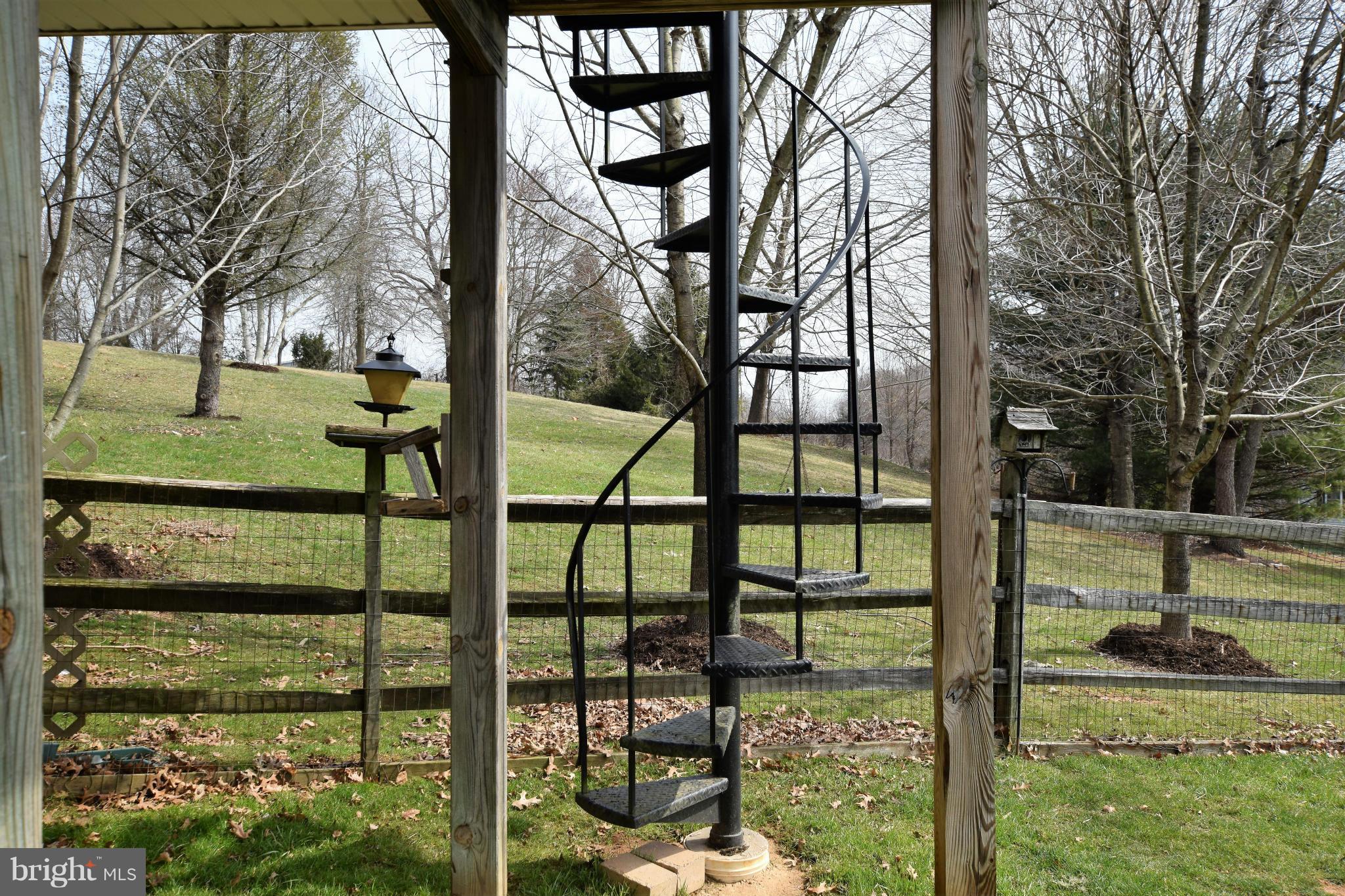 3217 Ady Road Street, MD 21154 - Photo 25 of 30 Additional Spiral Stairs from Deck