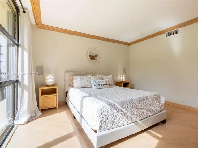 a view of a building with a window