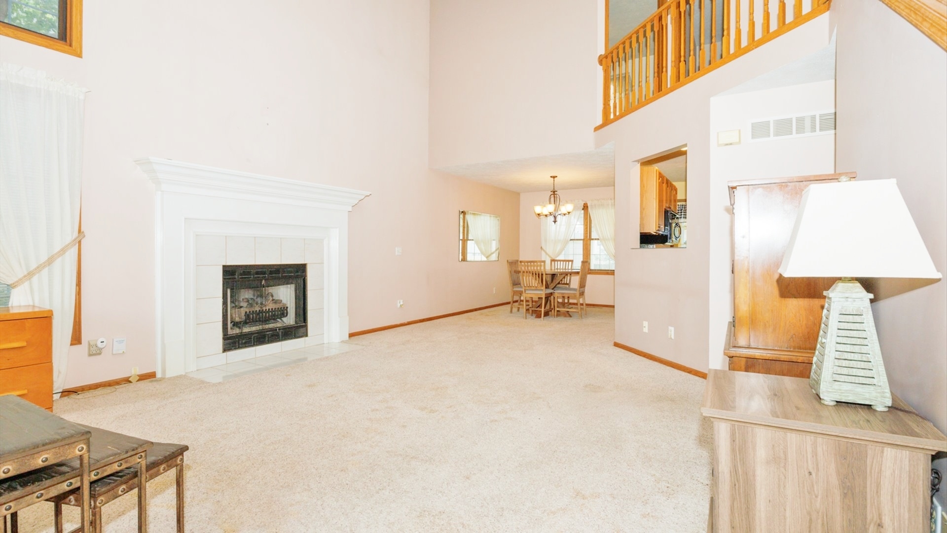 411 Wildberry Drive Normal, IL 61761 - Photo 4 of 51 a view of livingroom with furniture and a fireplace