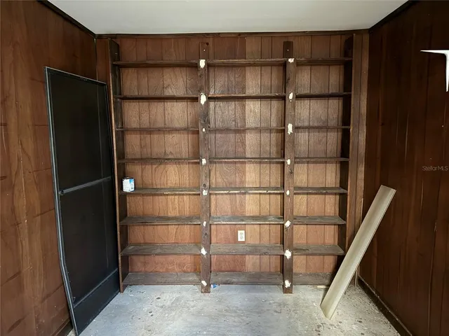 a room with walk in closet