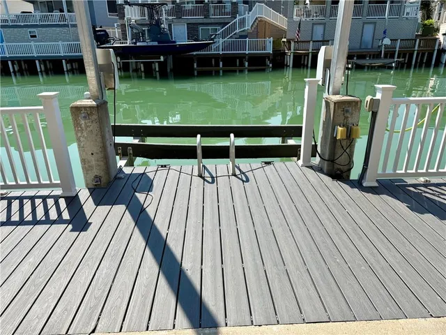 a view of balcony with deck