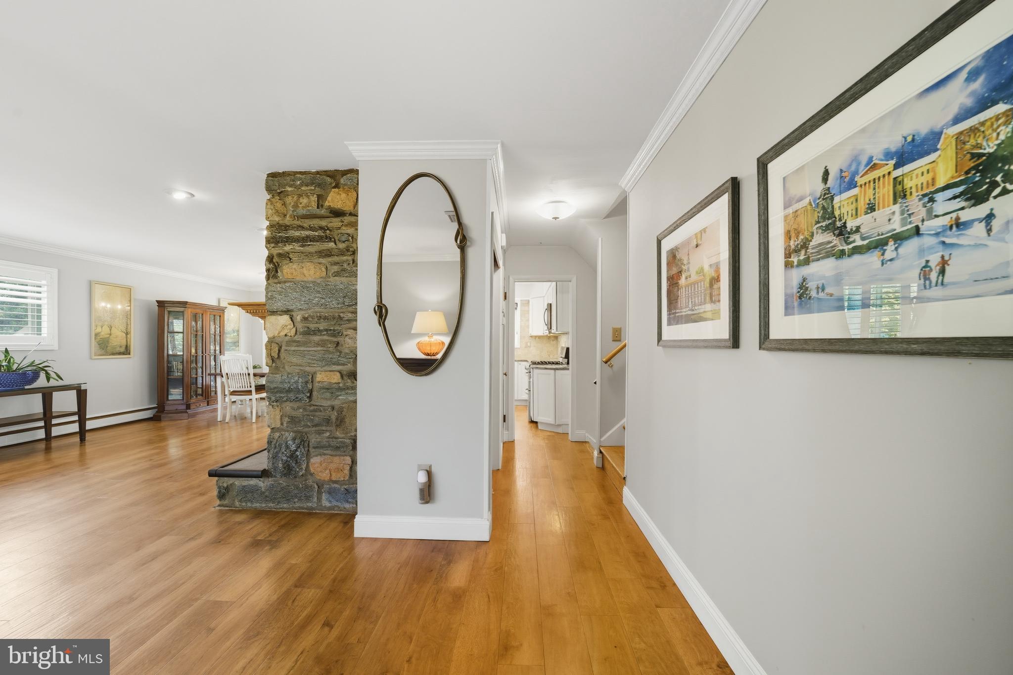 328 Conestoga Road Devon, PA 19333 - Photo 3 of 35 a view of a living room and bathroom with wooden floor