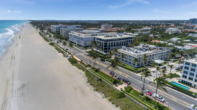 a view of a city that has tall buildings