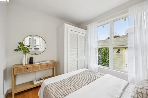 a view of balcony filled with furniture