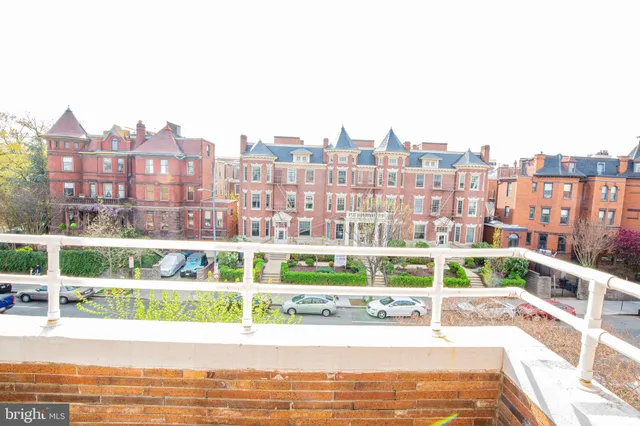 a view of a city from a terrace