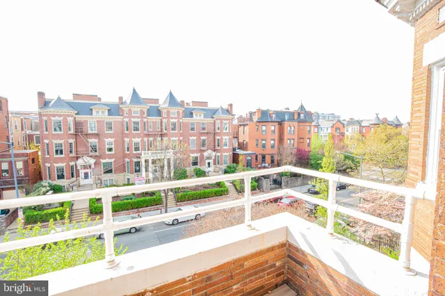 a view of city from balcony