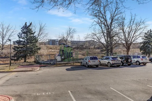 a building with trees in front of it