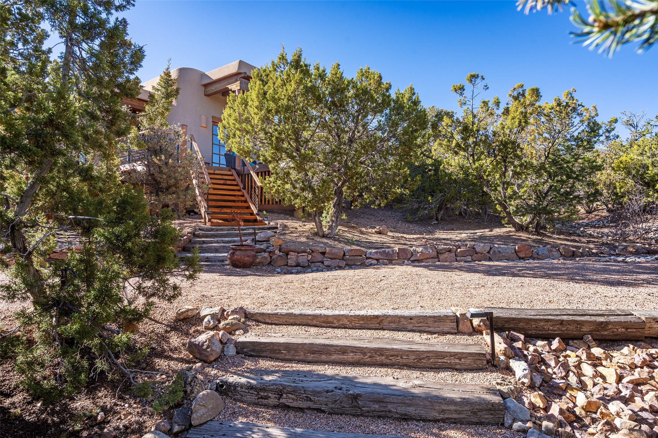 1204 Bandolina Road Santa Fe, NM 87501 - Photo 36 of 69 Path to private Casita from main house