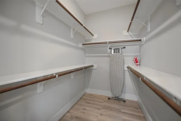 a view of a storage and utility room