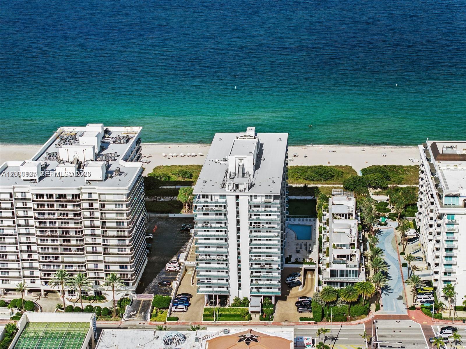 9511 Collins Avenue, Unit 811 Surfside, FL 33154 - Photo 22 of 29 front view of a building with an outdoor space