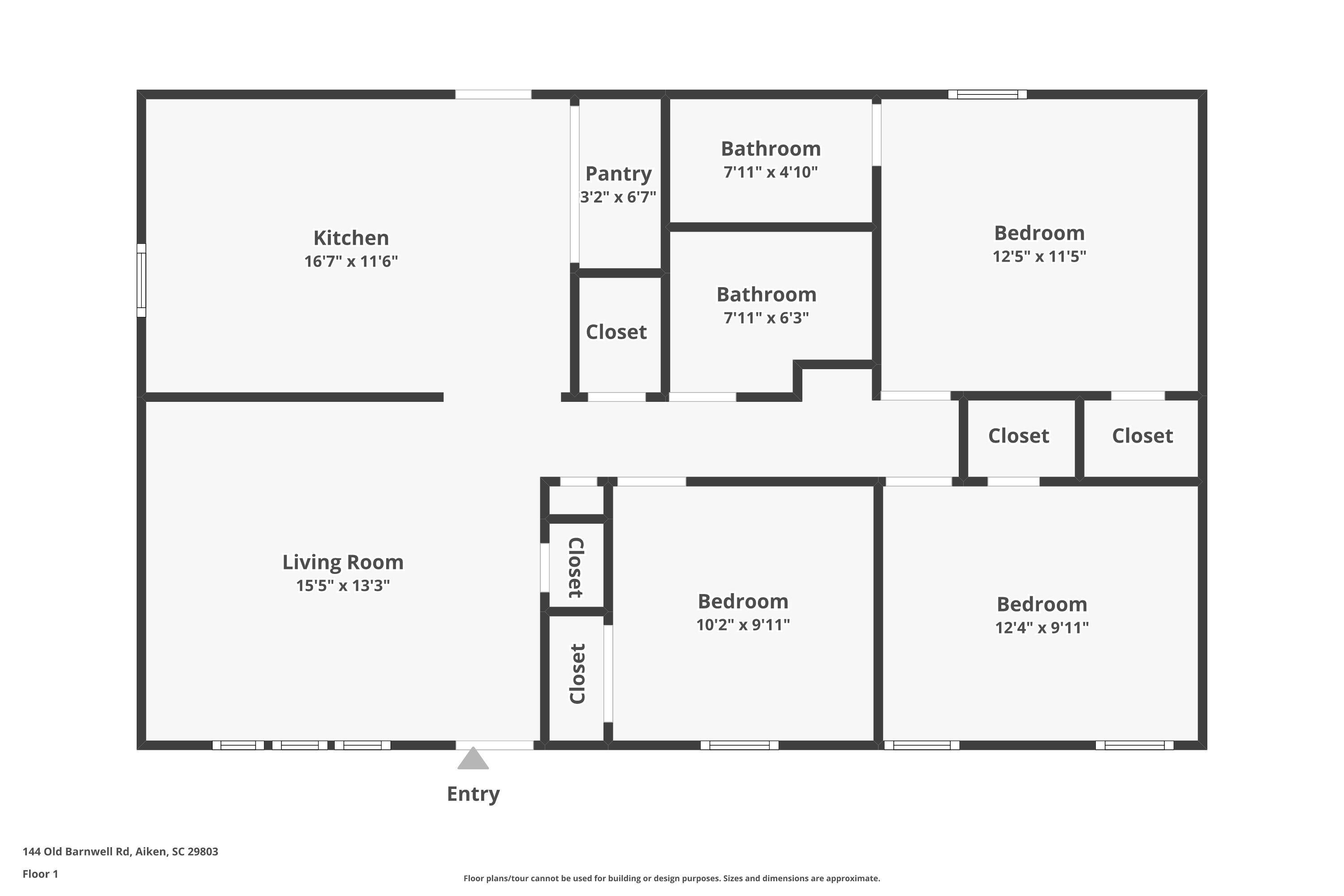 144 Old Barnwell Road Aiken, SC 29803 - Photo 16 of 16 Floor Plan!
