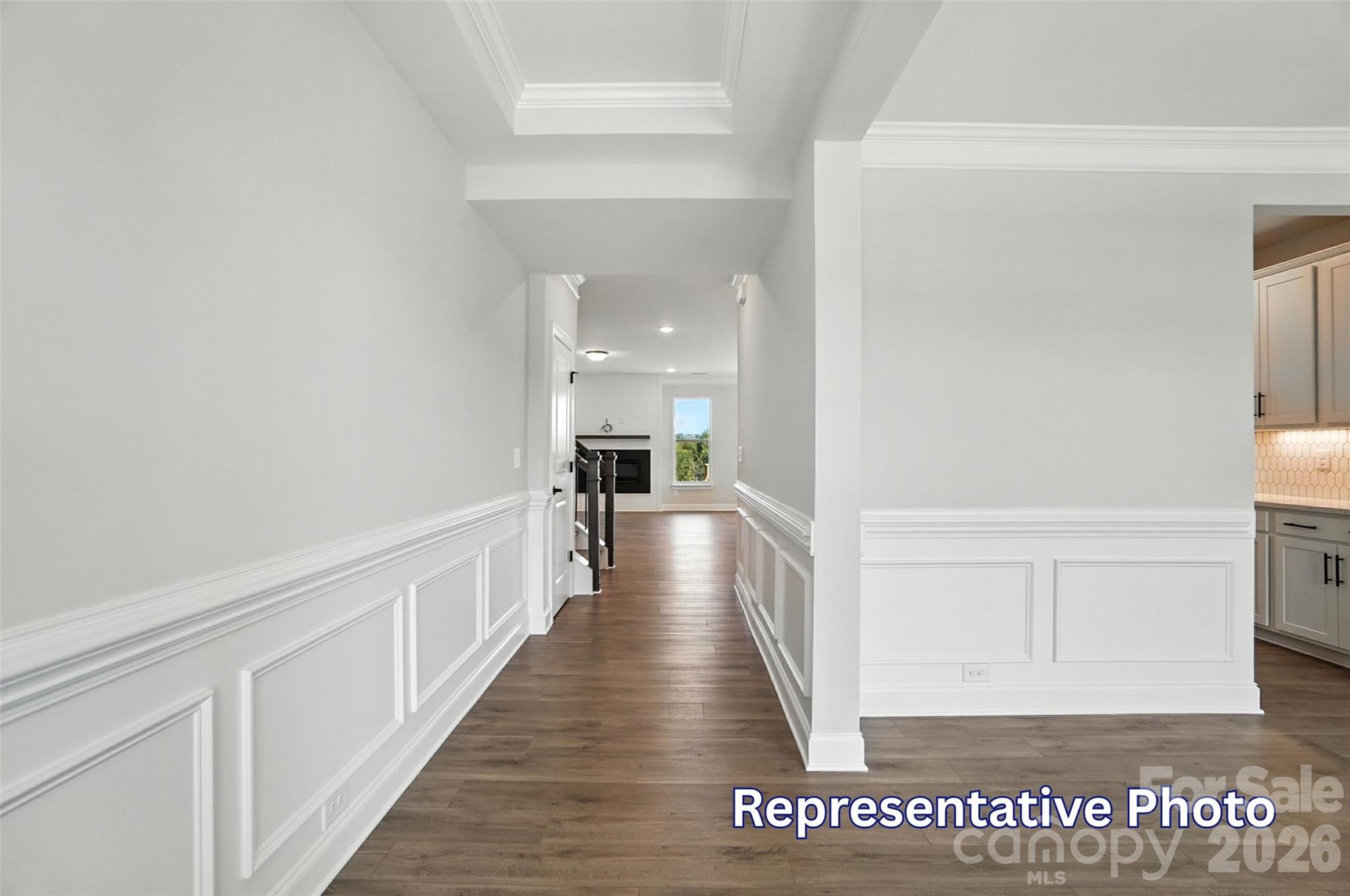 10818 Coble Road Mint Hill, NC 28227 - Photo 7 of 38 a view of a hallway with wooden floor