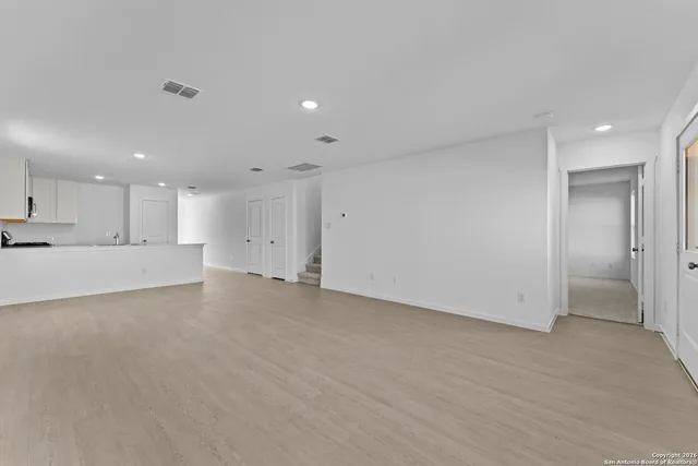 a view of an empty room