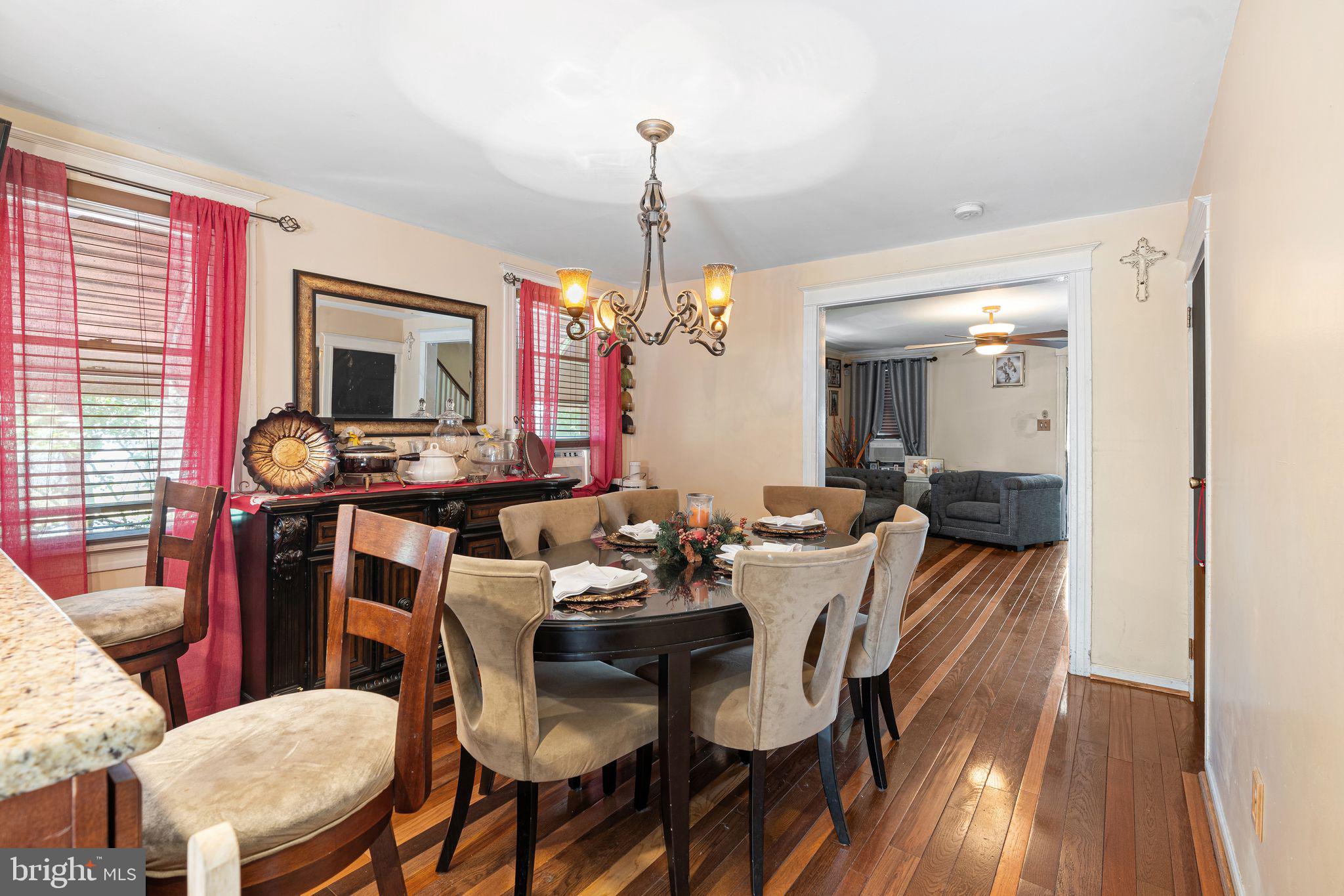 144 Fairview Avenue Lansdowne, PA 19050 - Photo 9 of 39 a view of a dining room with furniture and wooden floor
