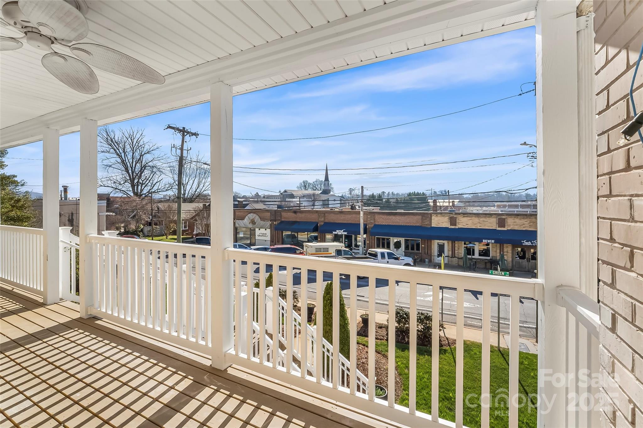 308 North Green Street, Unit 6 Morganton, NC 28655 - Photo 2 of 21 a city view from a balcony