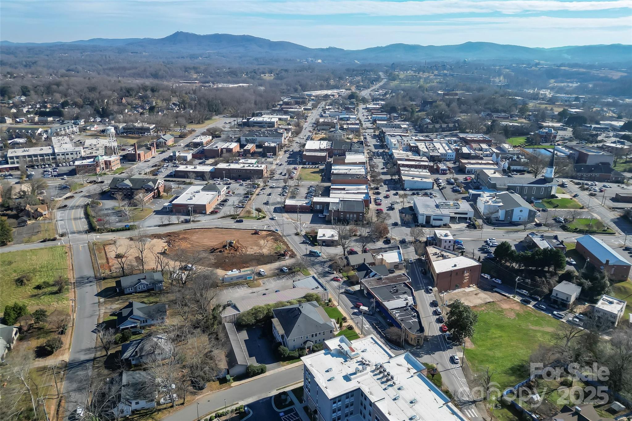 308 North Green Street, Unit 6 Morganton, NC 28655 - Photo 21 of 21 an aerial view of residential house with outdoor space