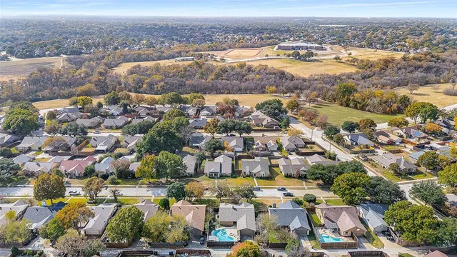 an aerial view of a city