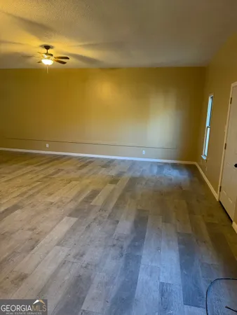 a view of an ocean & beach