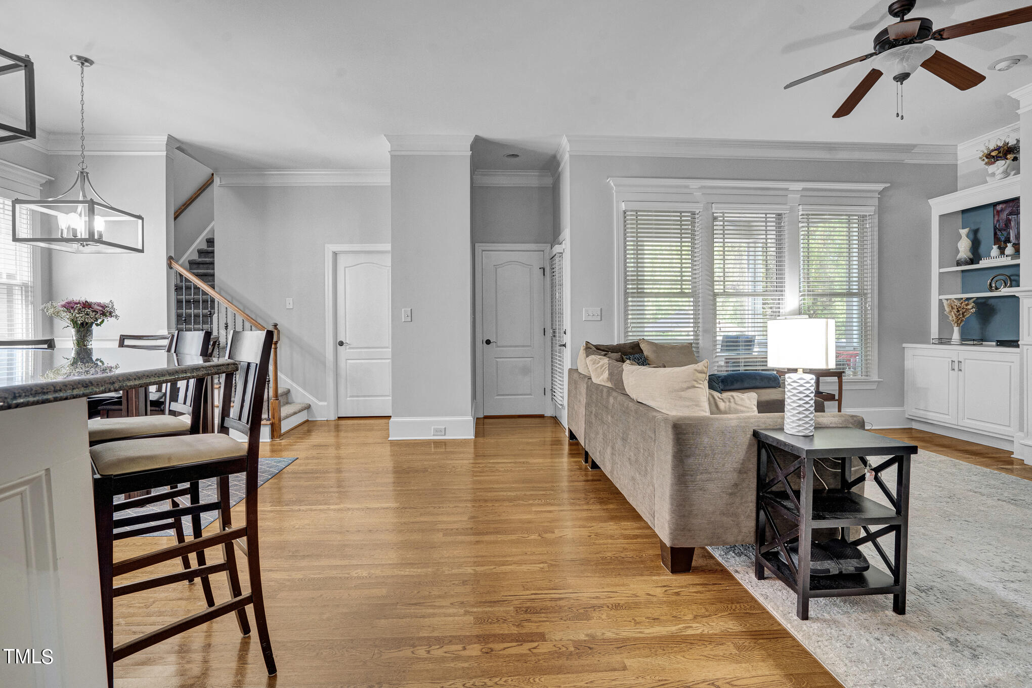 1700 Rainbow Hill Raleigh, NC 27614 - Photo 5 of 35 a living room with furniture and a wooden floor