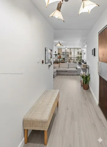 a room with furniture and a table