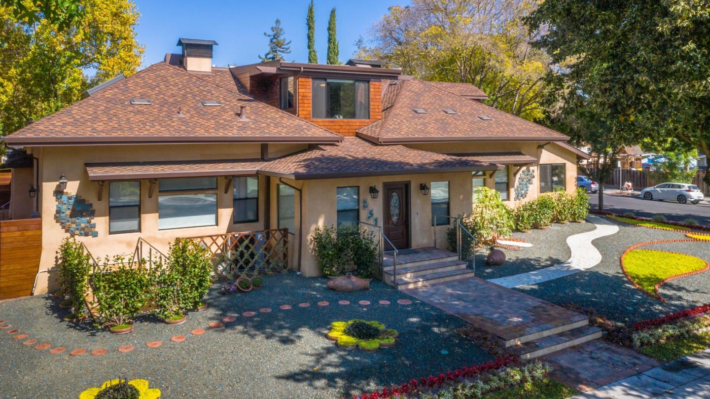 251 Middlefield Road Palo Alto, CA 94301 - Photo 2 of 76 a front view of a house with a garden and porch