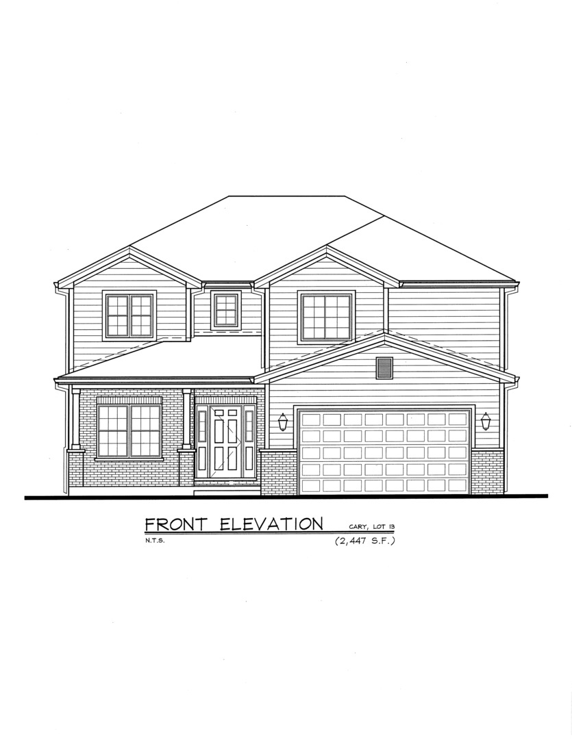 735 Fox Trail Terrace Cary, IL 60013 - Photo 19 of 21 a black and white photo of a white building