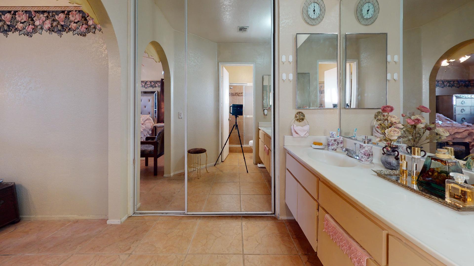 45808 Sutter Creek Road Indio, CA 92201 - Photo 37 of 55 a bathroom with a sink and a mirror