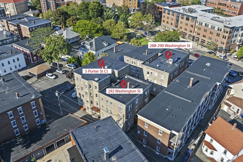 288-292 Washington Street Salem, MA 01970 - Photo 14 of 15 an aerial view of a building with an outdoor space
