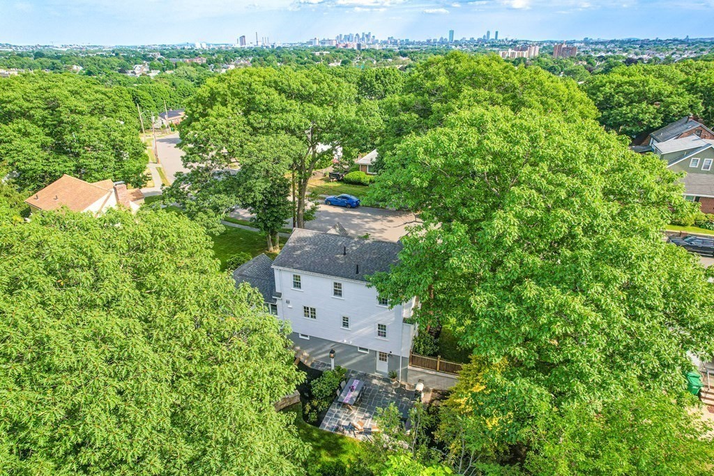 49 Ripley Road Medford, MA 02155 - Photo 38 of 39 an aerial view of a house with a yard basket ball court and outdoor seating