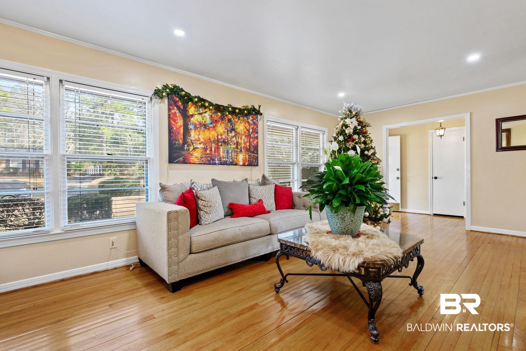 4105 Libby Drive Mobile, AL 36693 - Photo 6 of 26 Living room with crown molding and light wood-type flooring