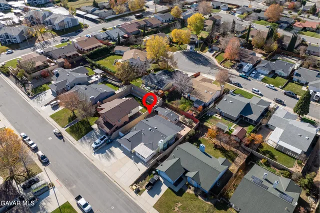 an aerial view of a city with lots of residential buildings