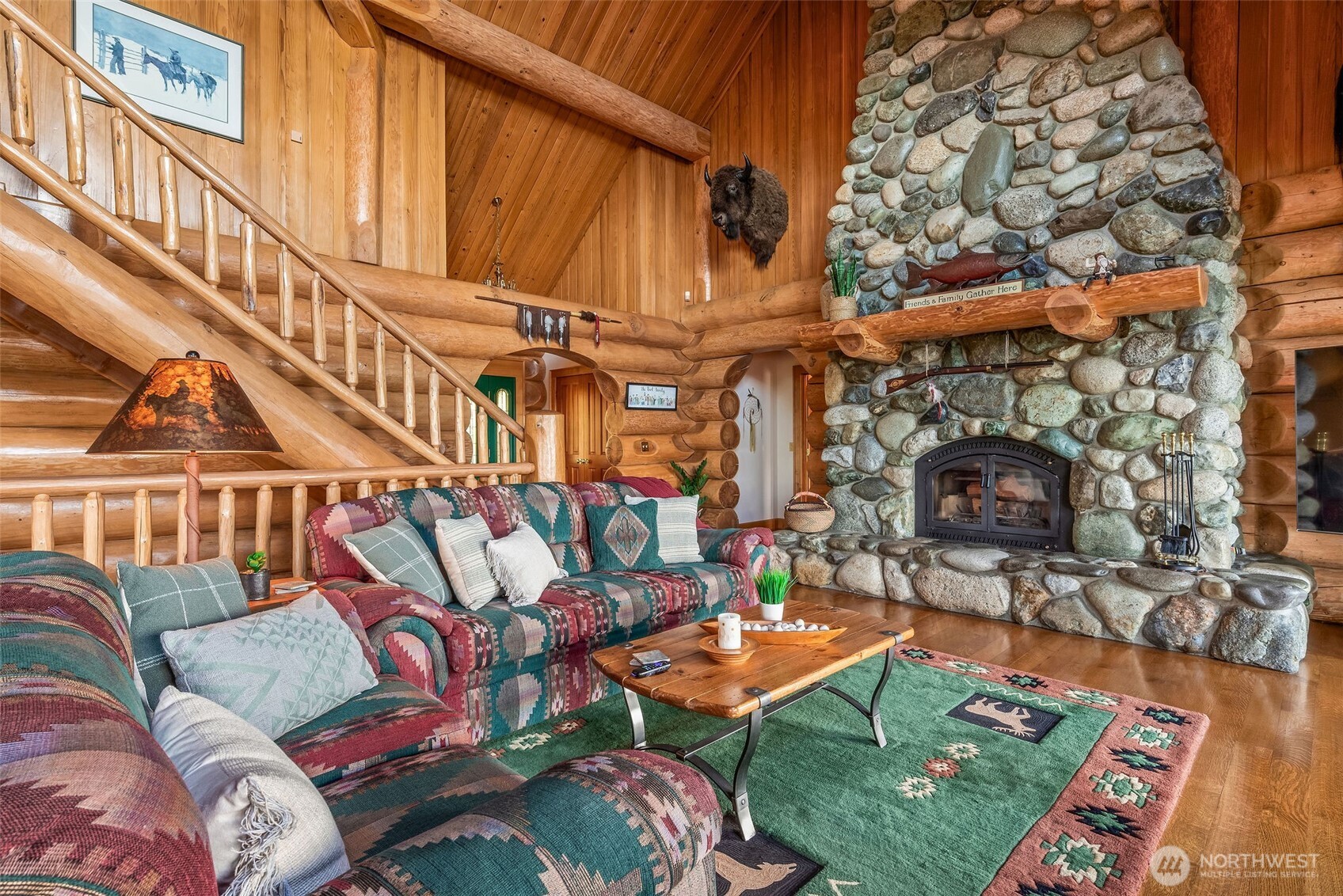 53 Combs Place Port Townsend, WA 98368 - Photo 7 of 40 a living room with furniture a rug and a fireplace