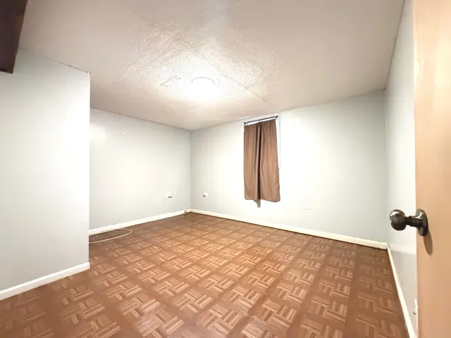 an empty room with a natural light